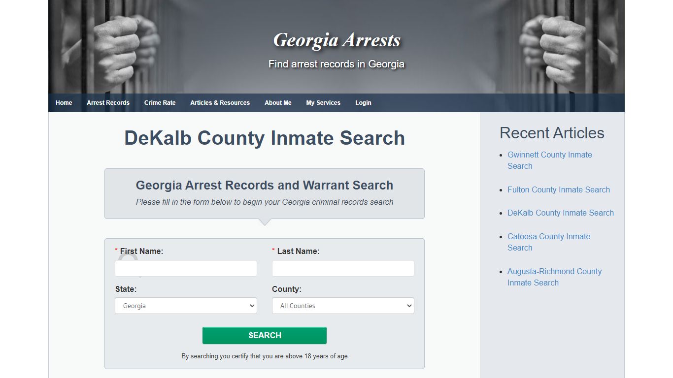DeKalb County Inmate Search - Georgia Arrests